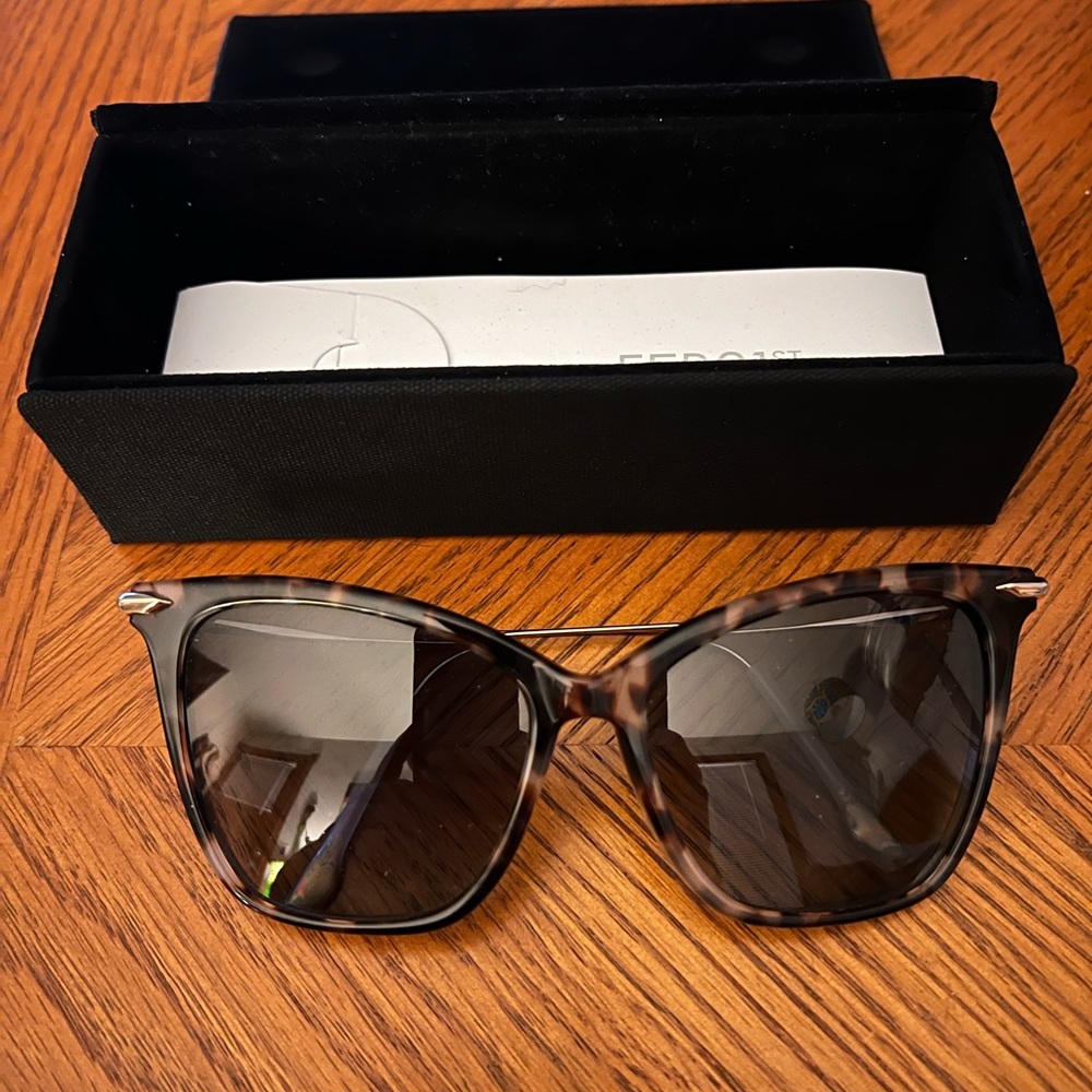 Dita Women's Fearless 12K Gold Fashion Cat Eye Titanium Sunglasses